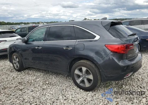 2014 Acura Mdx from USA, damaged, VIN 5FRYD4H20EB024634